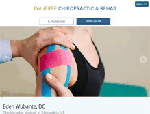 Tablet Screenshot of painfreechirorehab.com